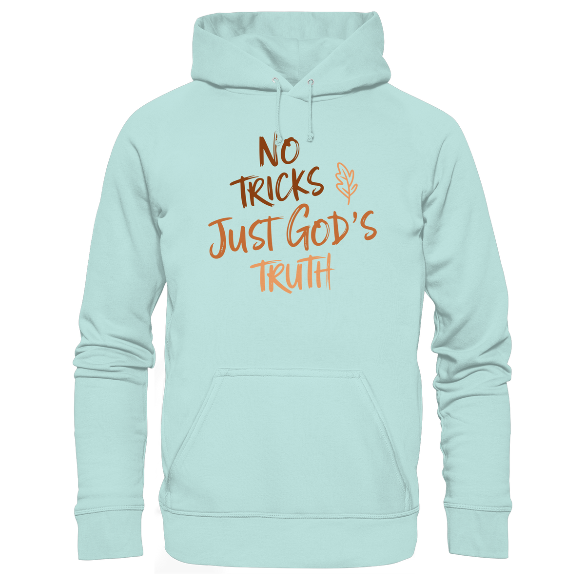 No Tricks – Just God’s Truth | Christliche Kleidung & Geschenke im Retro-Design für Herbst & Halloween - Organic Basic Hoodie - GfoitMa