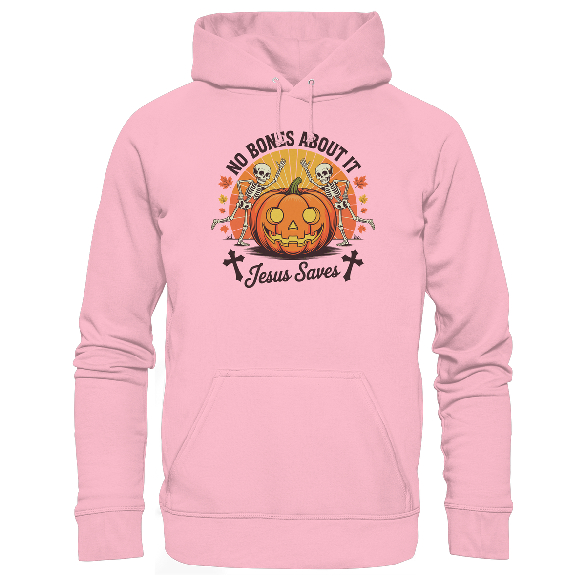 No Bones About It – Jesus Saves | Christliche Kleidung & Geschenke zu Halloween - Organic Basic Hoodie - GfoitMa