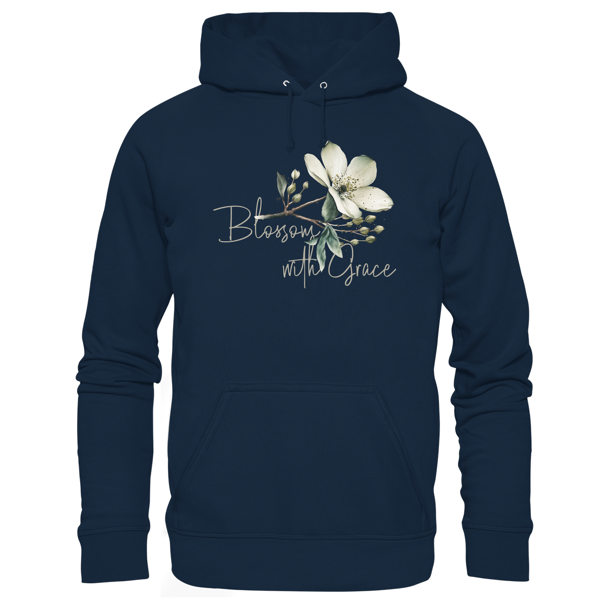 Blossom with Grace - Organic Basic Hoodie