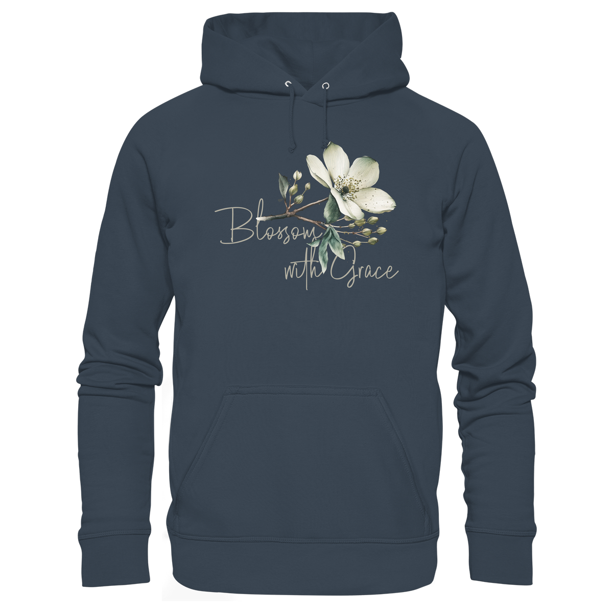 Blossom with Grace - Organic Basic Hoodie