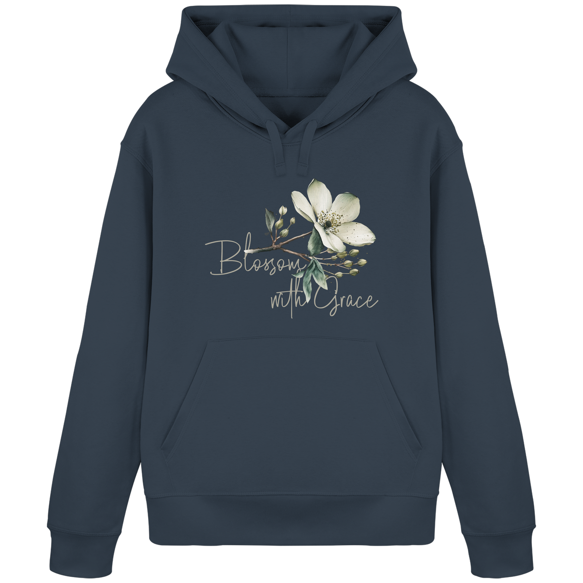 Blossom with Grace - Organic Basic Hoodie