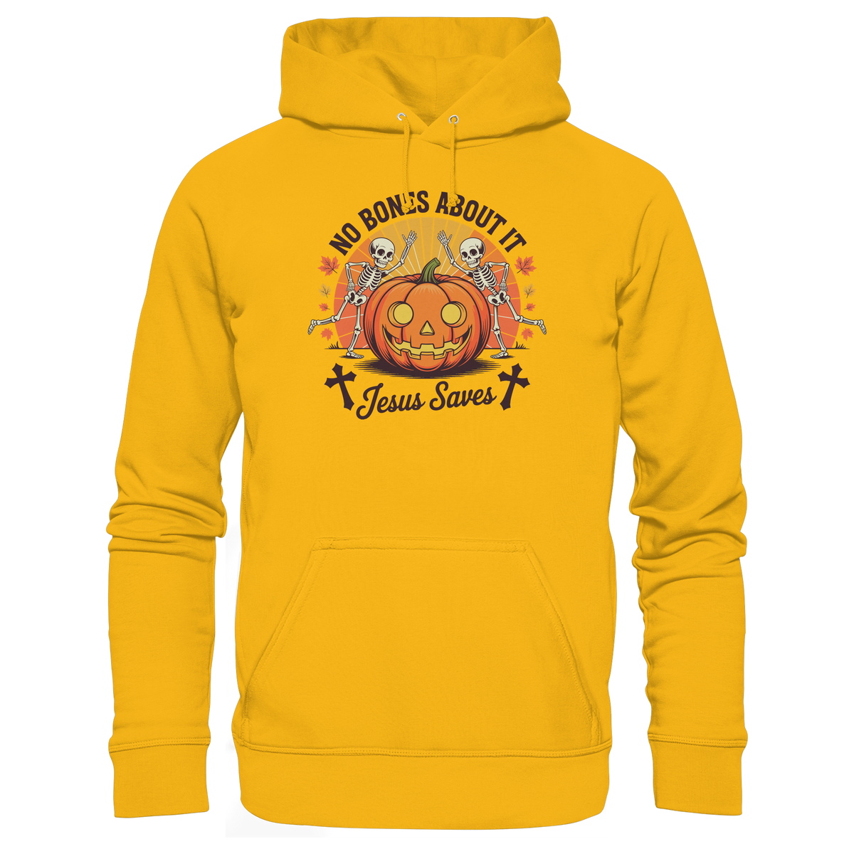 No Bones About It – Jesus Saves | Christliche Kleidung & Geschenke zu Halloween - Organic Basic Hoodie - GfoitMa