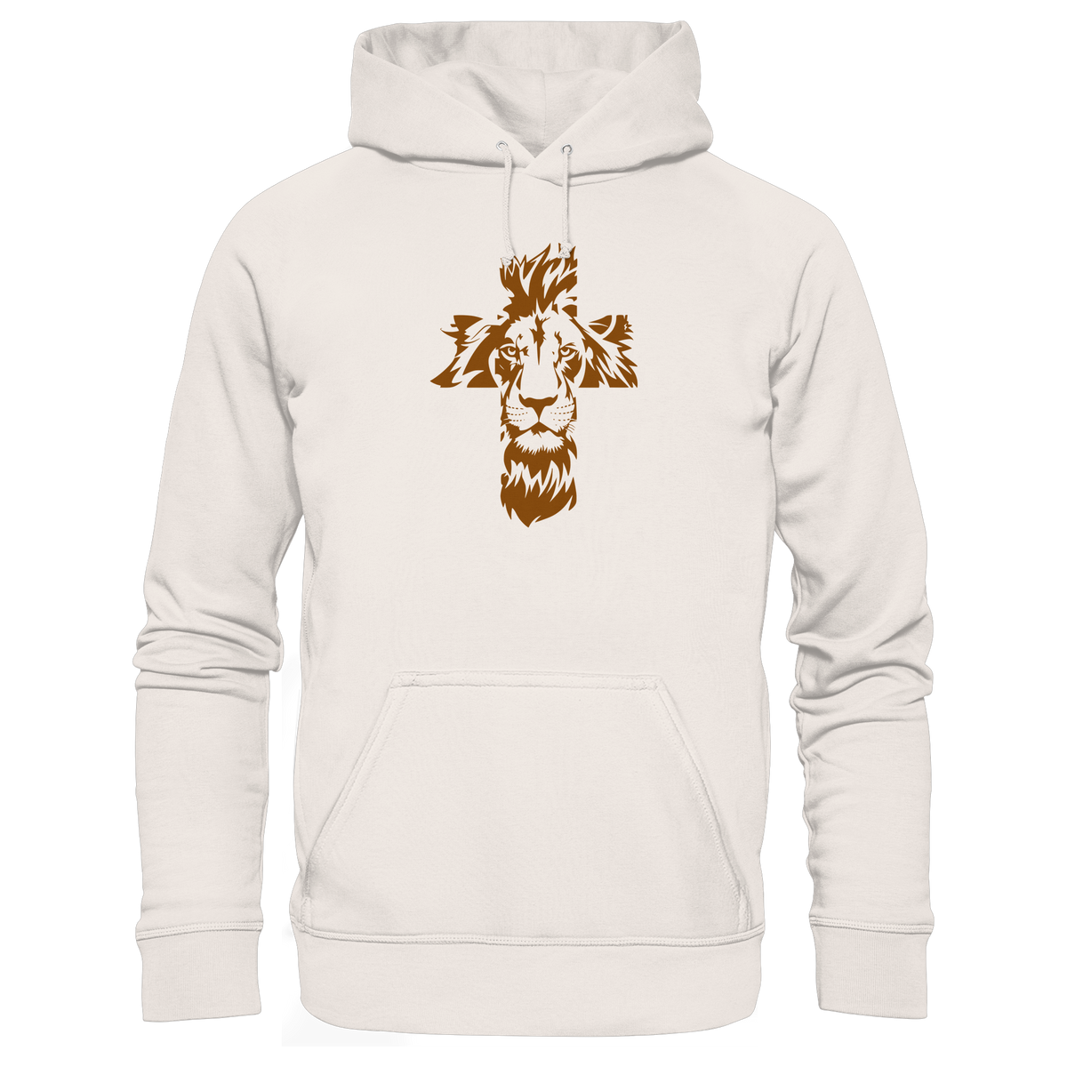 Im Zeichen des Löwen – Fest verwurzelt im Glauben | Christliche Kleidung - Organic Basic Hoodie - GfoitMa