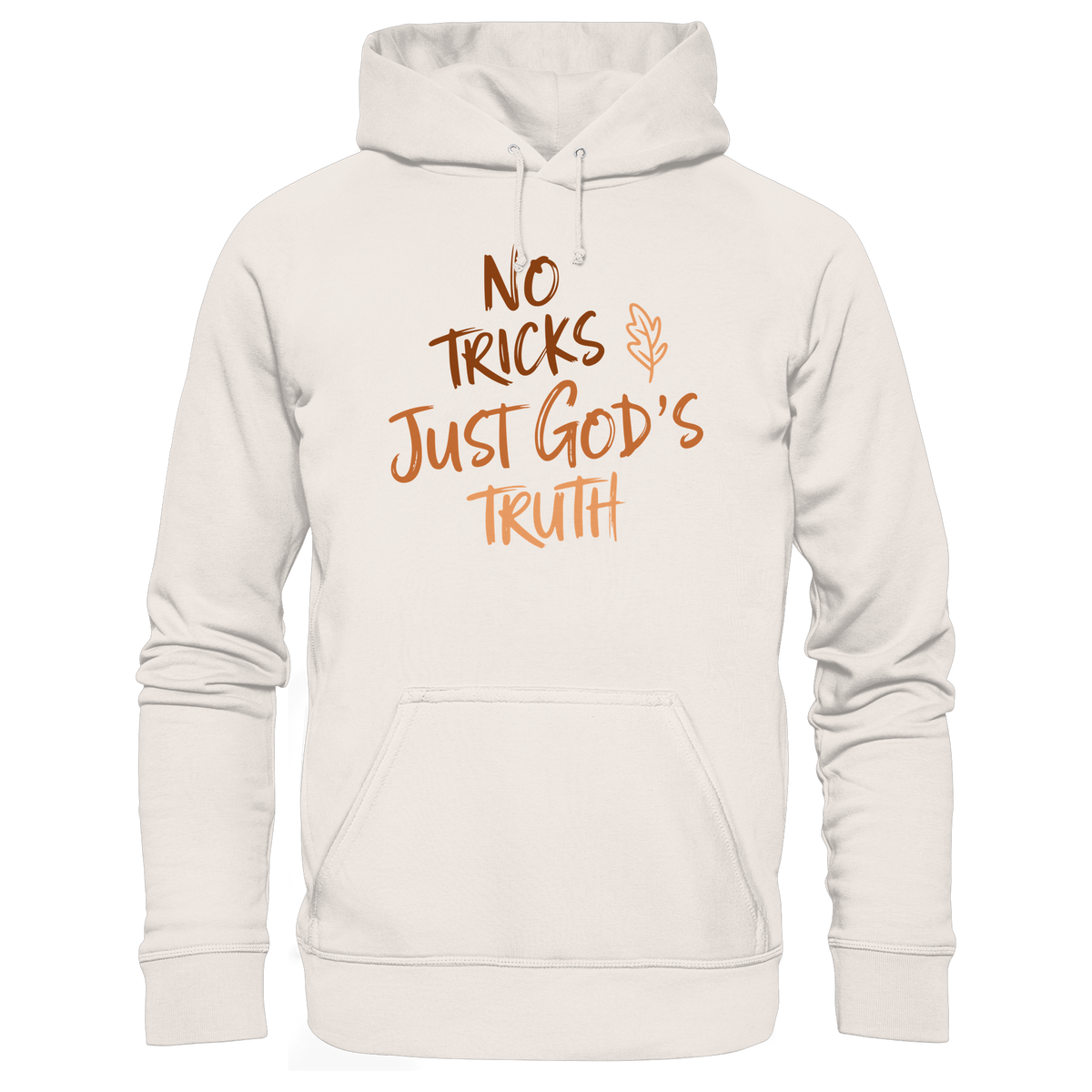 No Tricks – Just God’s Truth | Christliche Kleidung & Geschenke im Retro-Design für Herbst & Halloween - Organic Basic Hoodie - GfoitMa