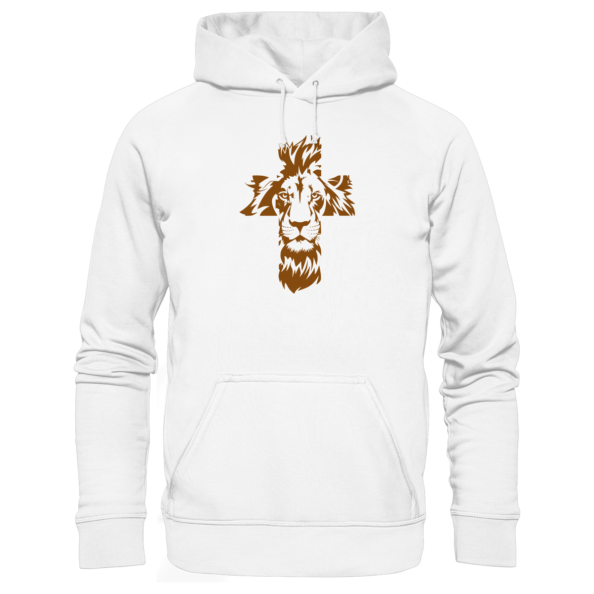 Im Zeichen des Löwen – Fest verwurzelt im Glauben | Christliche Kleidung - Organic Basic Hoodie - GfoitMa