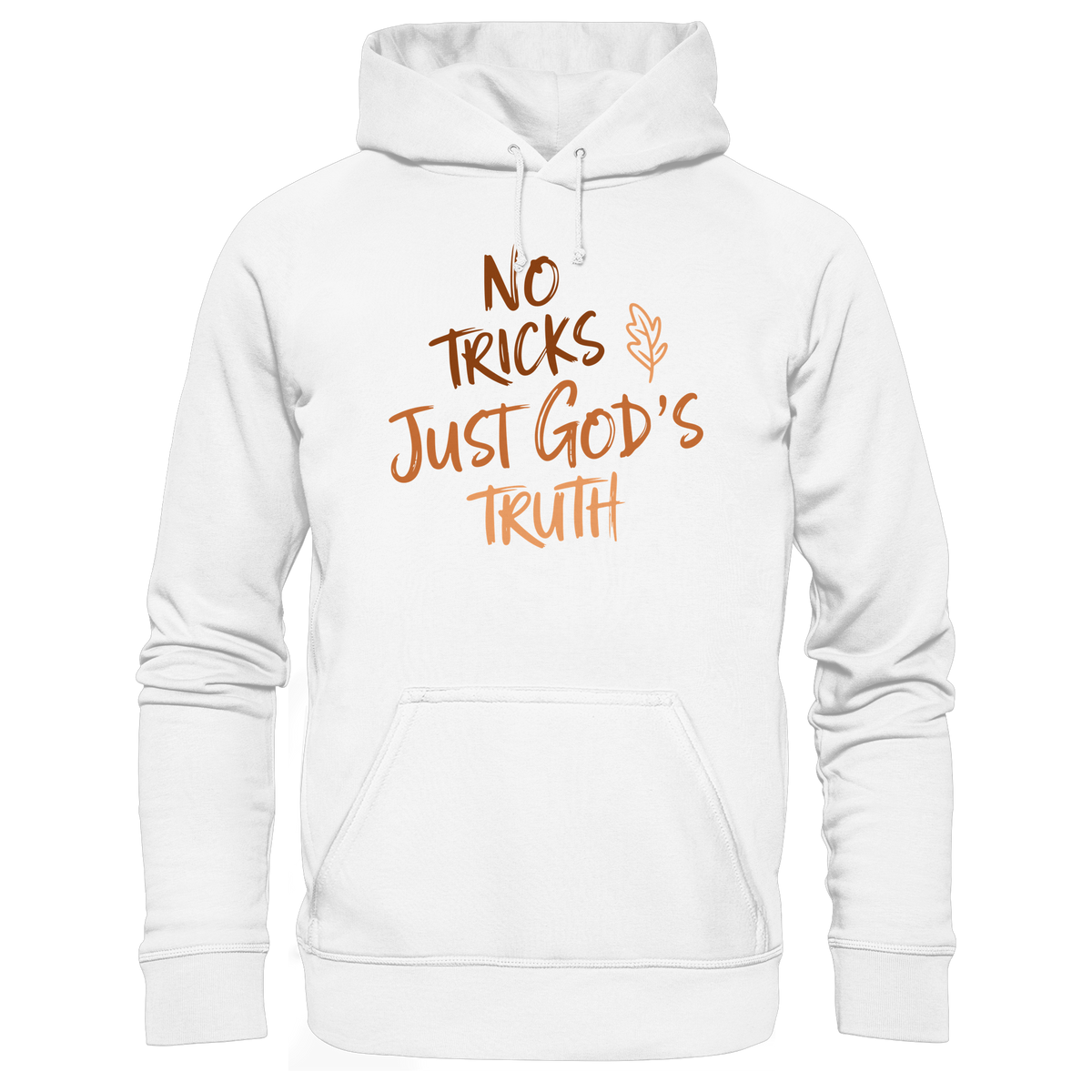 No Tricks – Just God’s Truth | Christliche Kleidung & Geschenke im Retro-Design für Herbst & Halloween - Organic Basic Hoodie - GfoitMa