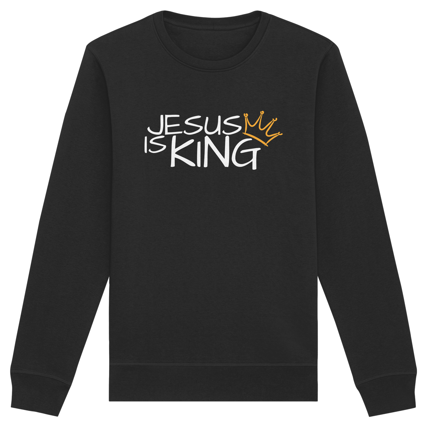 Jesus is King – Eine kraftvolle Botschaft des Glaubens | Christliche Kleidung - Organic Basic Unisex Sweatshirt