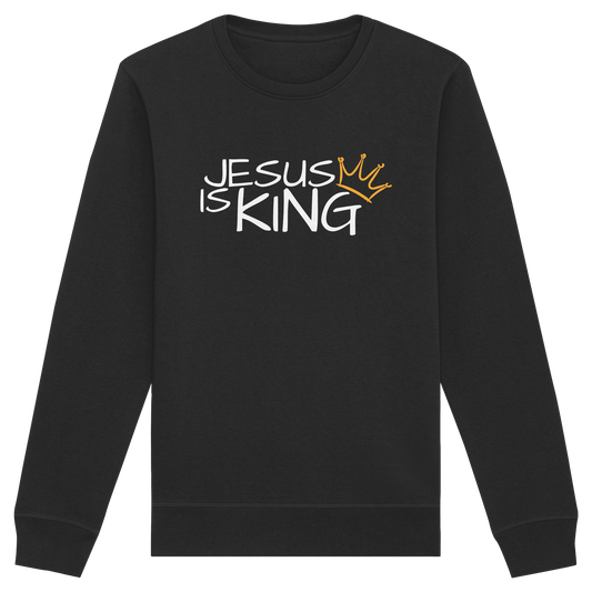 Jesus is King – Eine kraftvolle Botschaft des Glaubens | Christliche Kleidung - Organic Basic Unisex Sweatshirt
