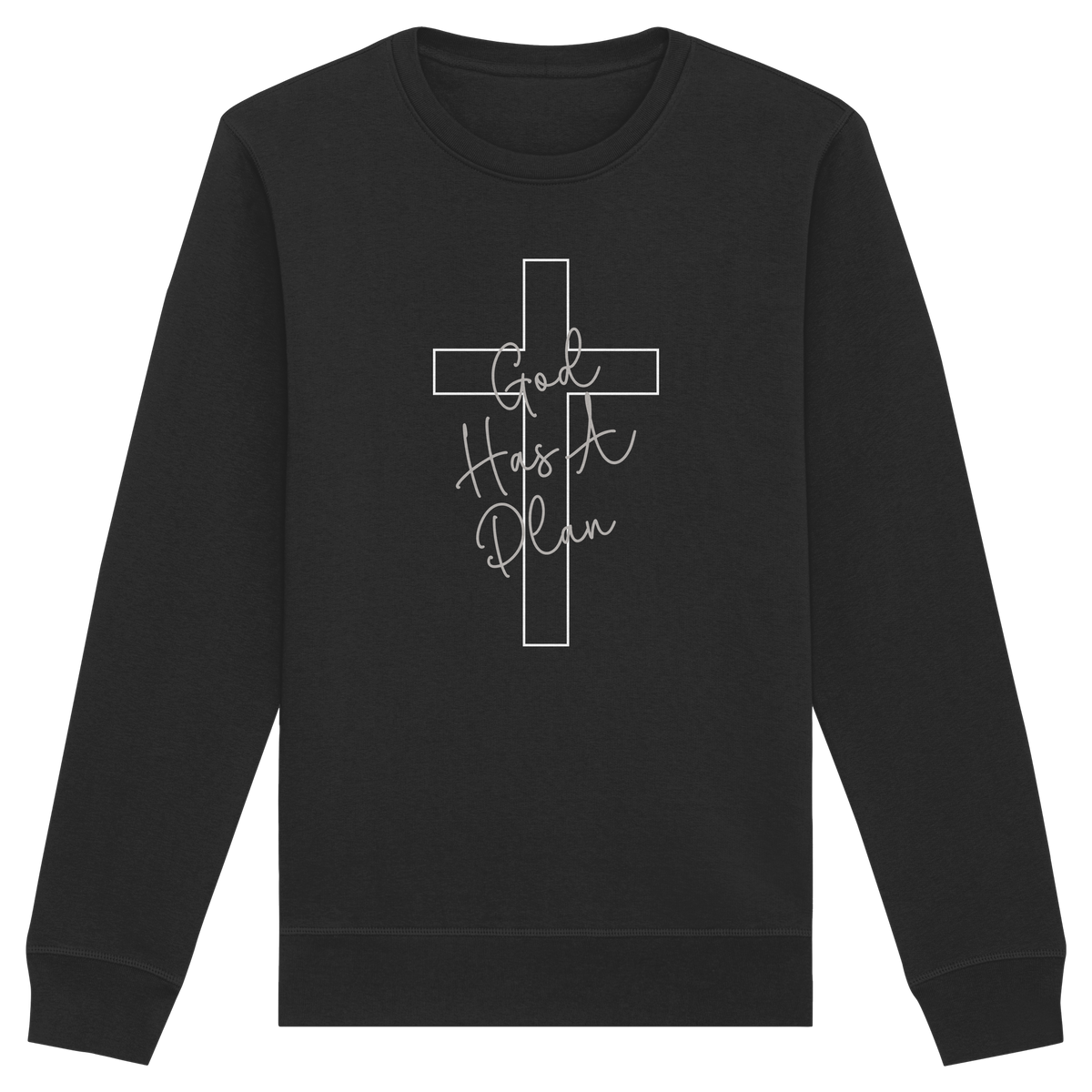 Jeremiah 29:11 – God Has a Plan | Christliches Design - Organic Basic Unisex Sweatshirt