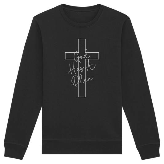 Jeremiah 29:11 – God Has a Plan | Christliches Design - Organic Basic Unisex Sweatshirt