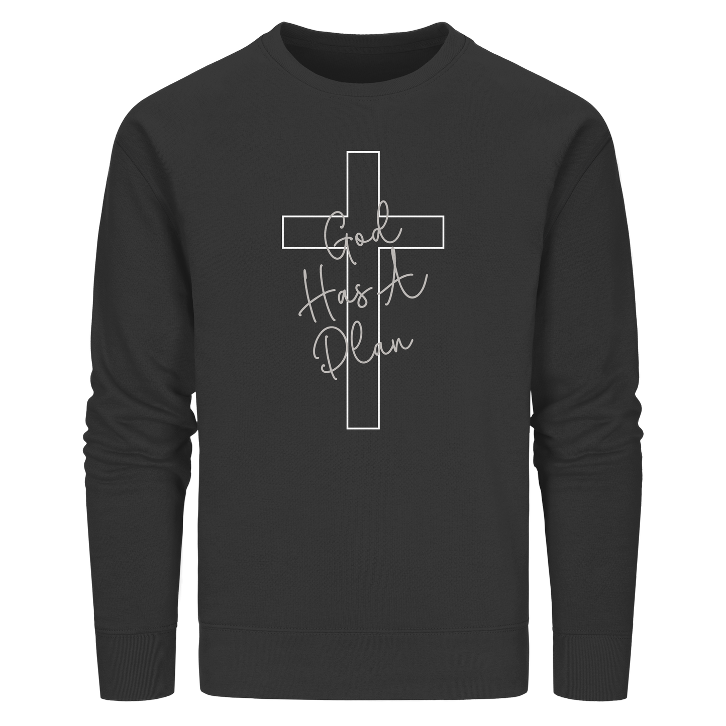 Jeremiah 29:11 – God Has a Plan | Christliches Design - Organic Basic Unisex Sweatshirt