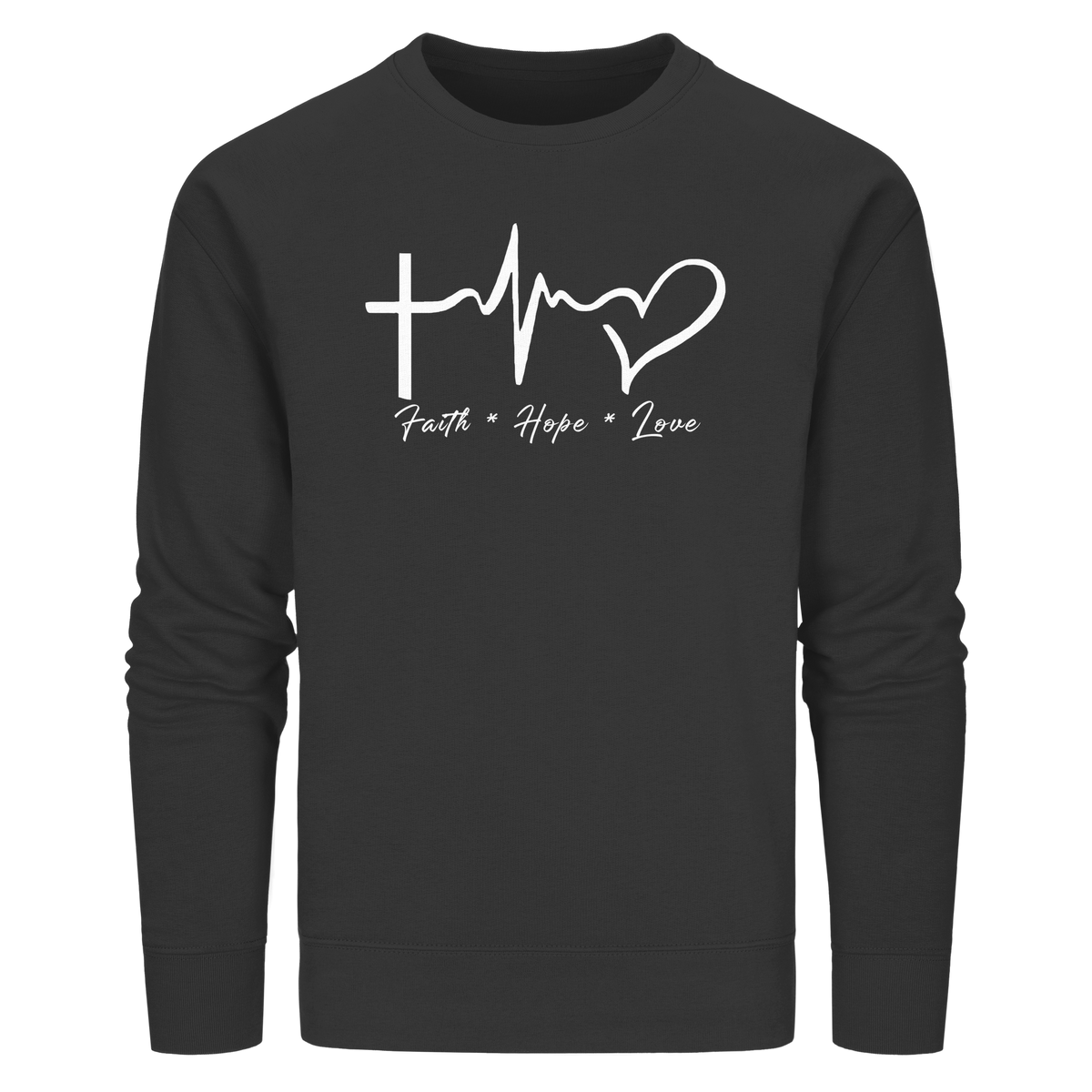 Faith * Hope * Love - Organic Basic Unisex Sweatshirt