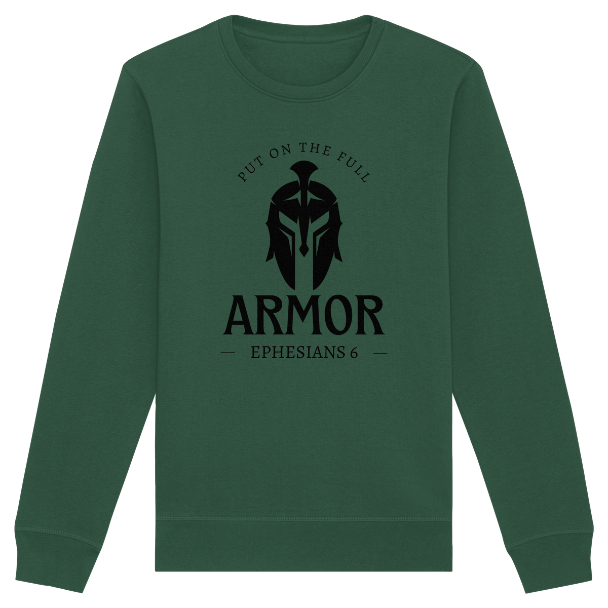 Put on the full armor - Gottes Rüstung für jeden Tag - Organic Basic Unisex Sweatshirt - GfoitMa - Bottle Green / XS