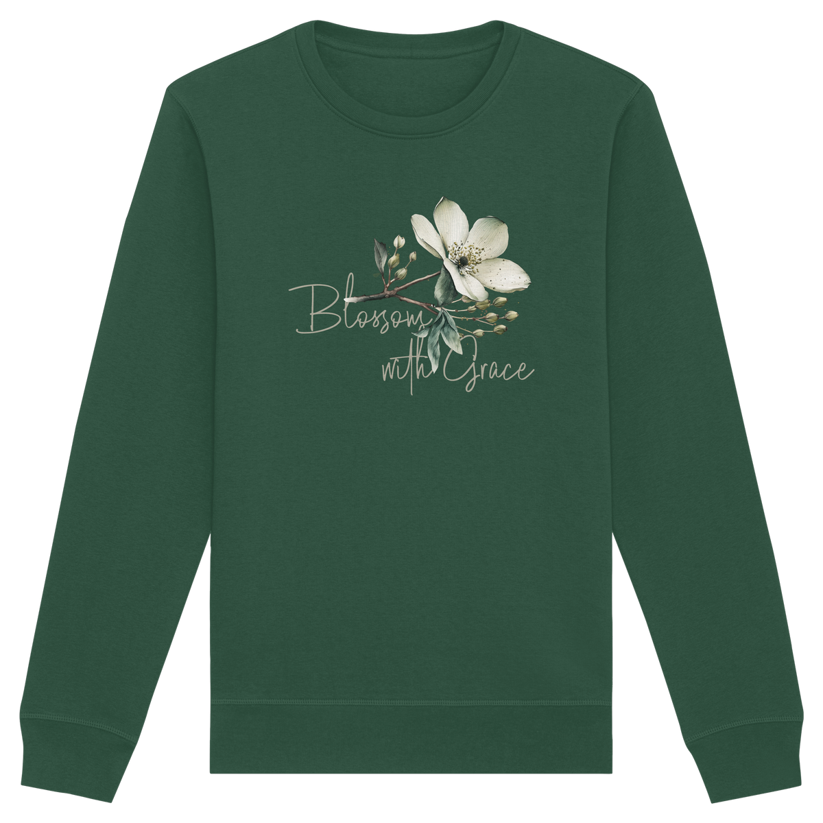 Blossom with Grace - Organic Basic Unisex Sweatshirt