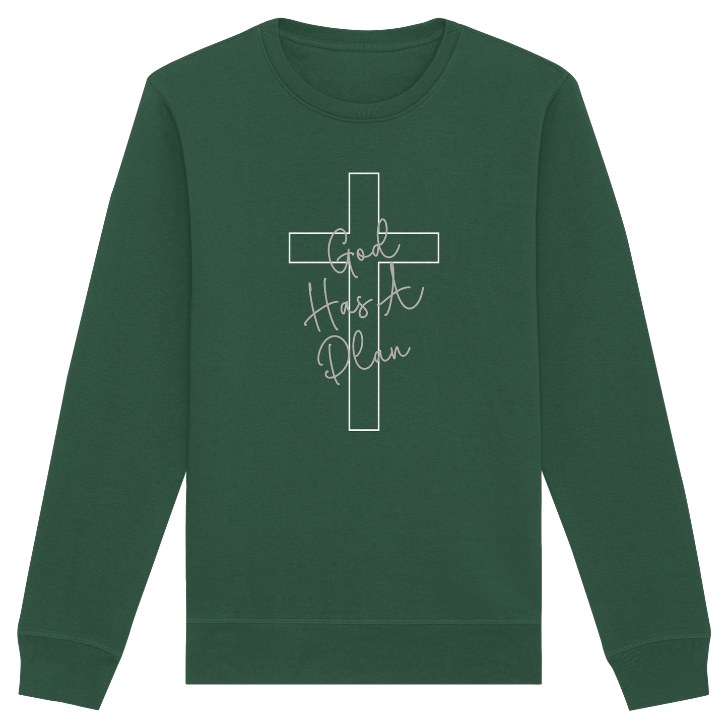 Jeremiah 29:11 – God Has a Plan | Christliches Design - Organic Basic Unisex Sweatshirt