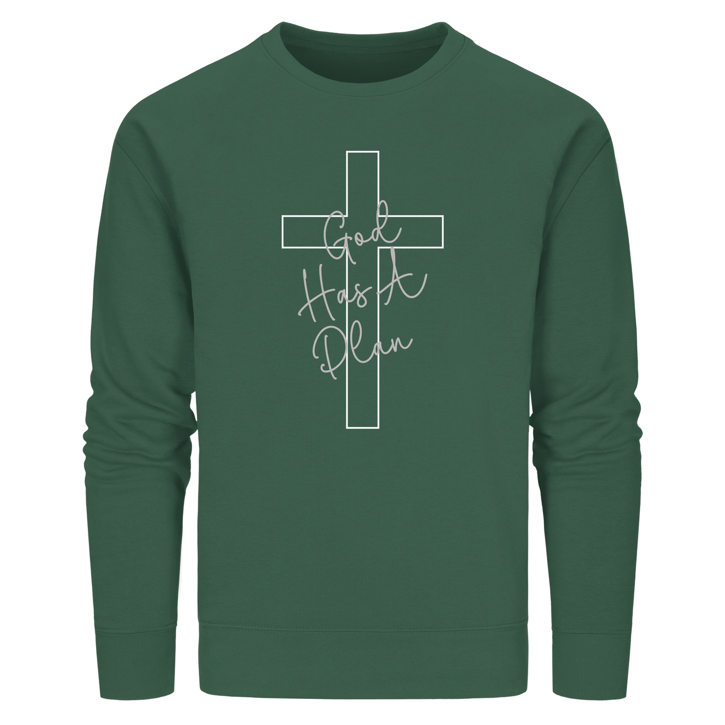 Jeremiah 29:11 – God Has a Plan | Christliches Design - Organic Basic Unisex Sweatshirt