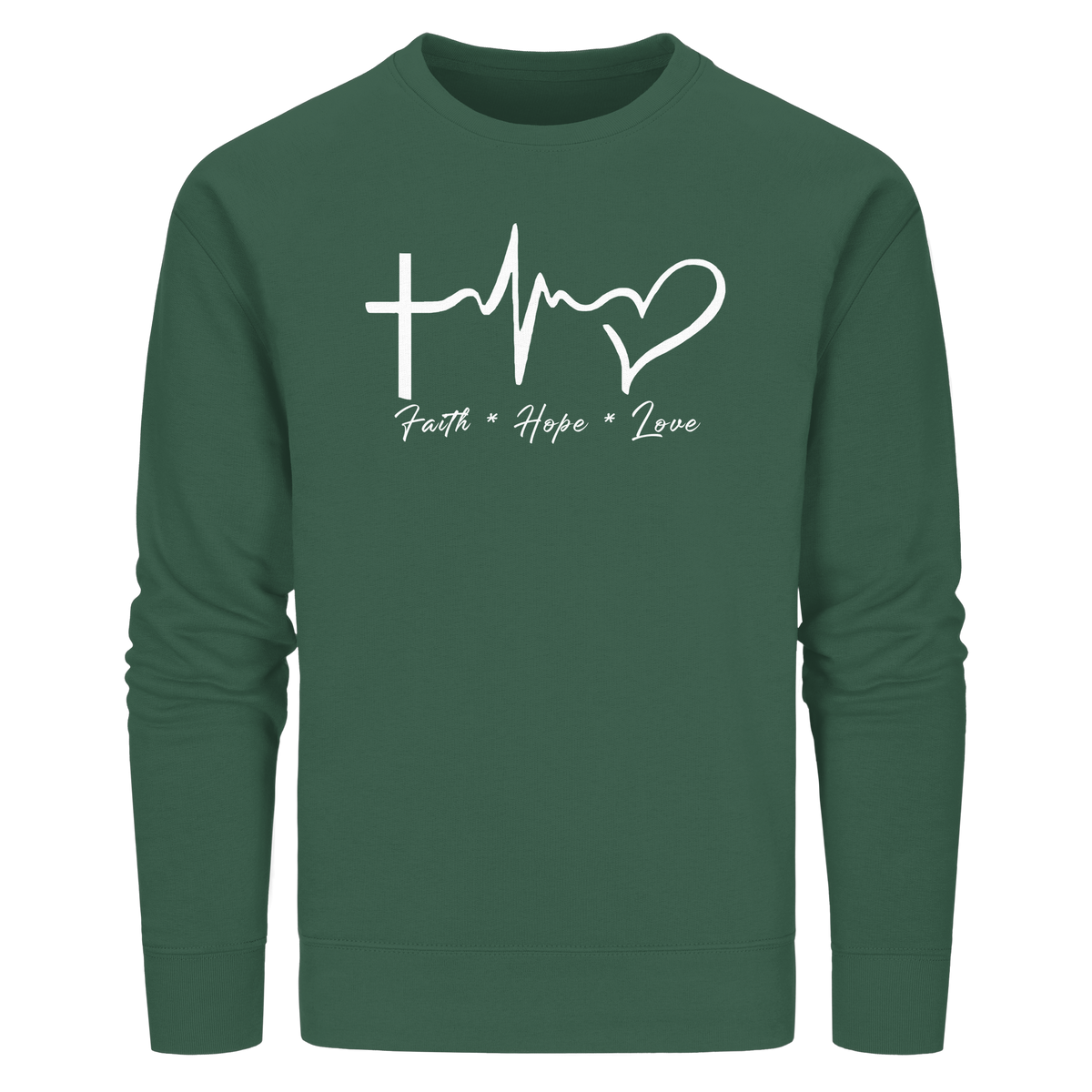 Faith * Hope * Love - Organic Basic Unisex Sweatshirt