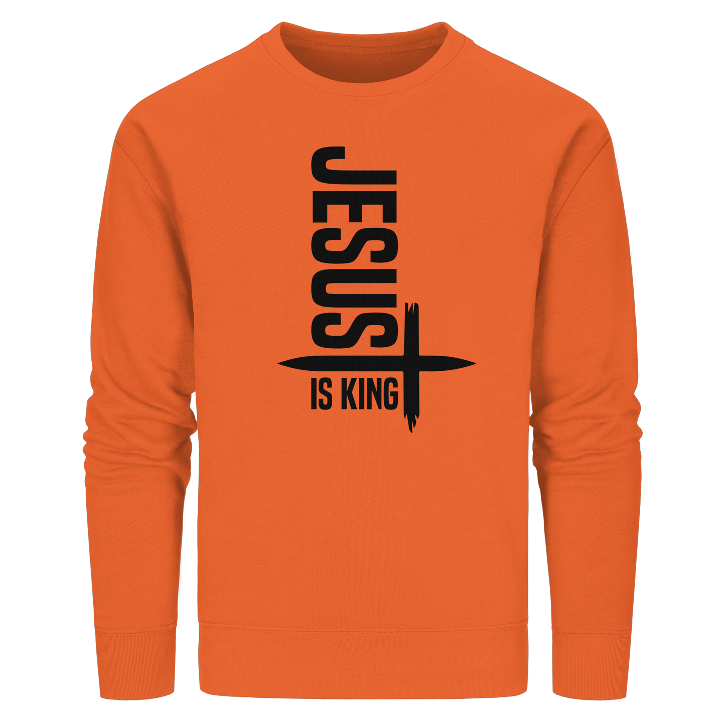 Jesus is King | Ein Statement des Glaubens - Organic Basic Unisex Sweatshirt