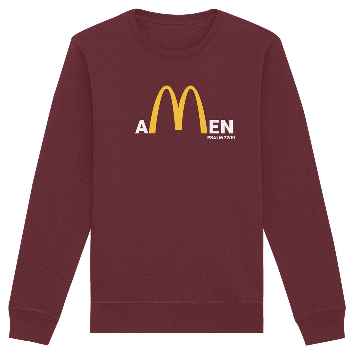 Amen Psalm 72,19 – Christliches Statement Design | Gott sei gepriesen in Ewigkeit - Organic Basic Unisex Sweatshirt
