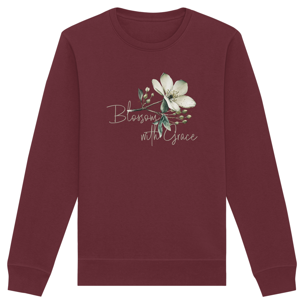 Blossom with Grace - Organic Basic Unisex Sweatshirt