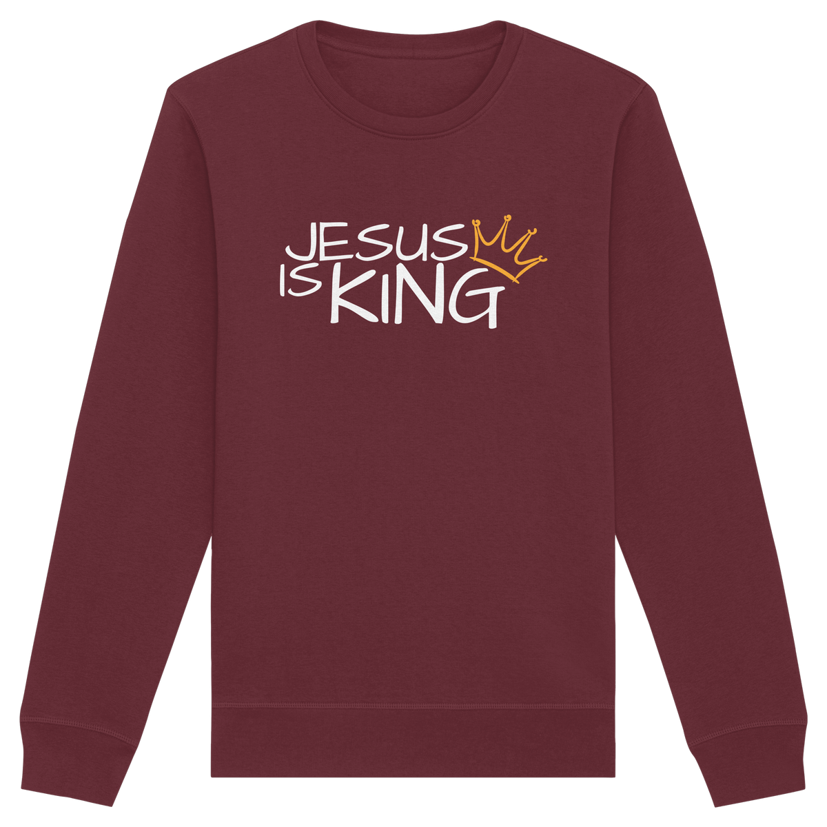 Jesus is King – Eine kraftvolle Botschaft des Glaubens | Christliche Kleidung - Organic Basic Unisex Sweatshirt