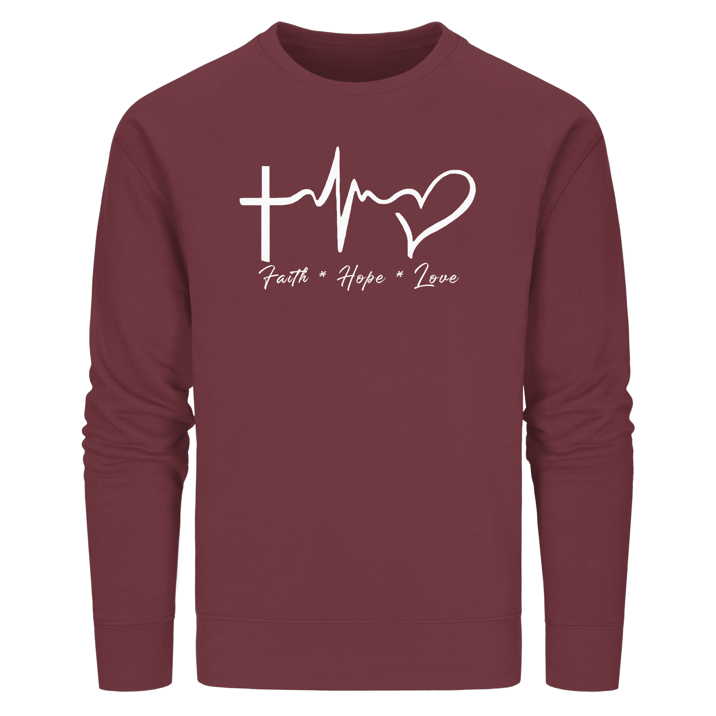 Faith * Hope * Love - Organic Basic Unisex Sweatshirt
