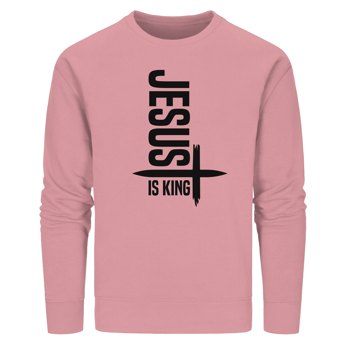 Jesus is King | Ein Statement des Glaubens - Organic Basic Unisex Sweatshirt