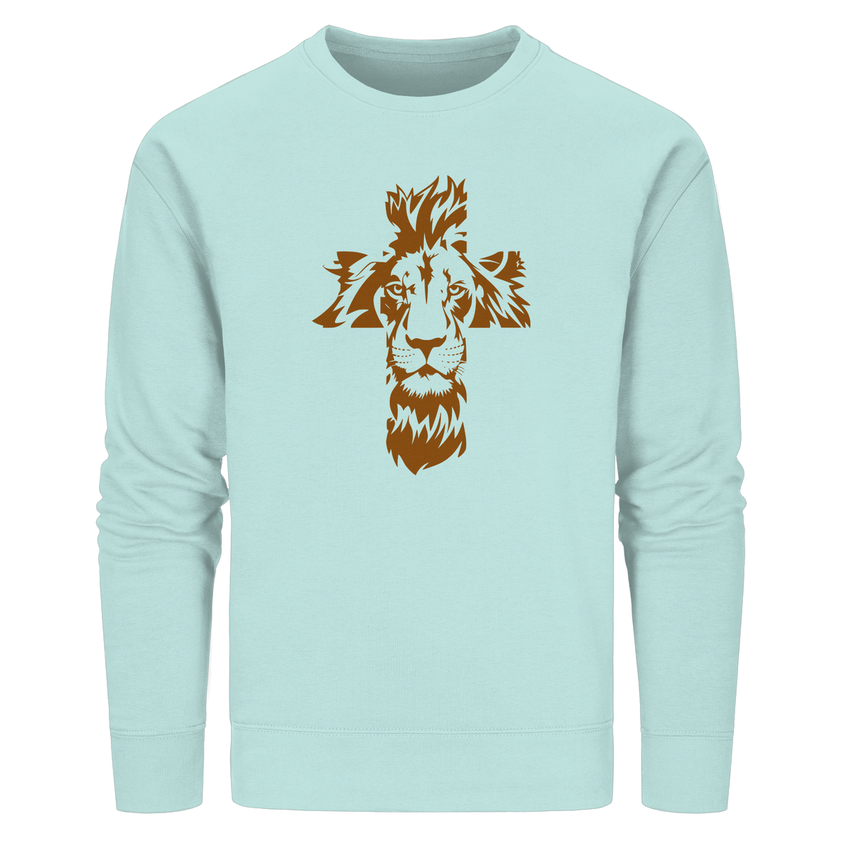 Im Zeichen des Löwen – Fest verwurzelt im Glauben | Christliche Kleidung - Organic Basic Unisex Sweatshirt - GfoitMa