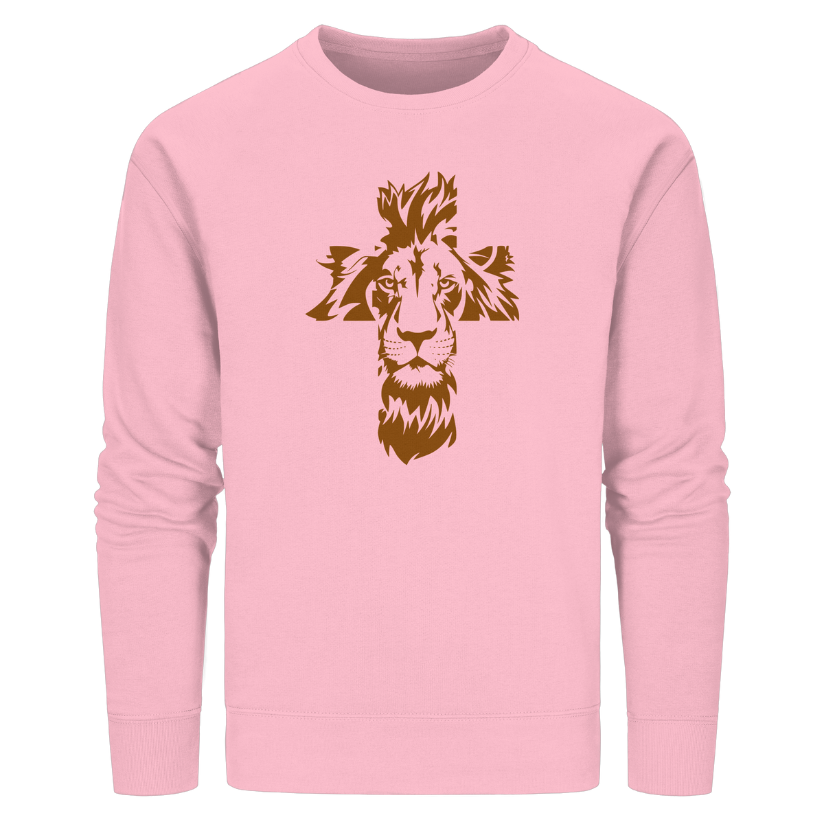 Im Zeichen des Löwen – Fest verwurzelt im Glauben | Christliche Kleidung - Organic Basic Unisex Sweatshirt - GfoitMa