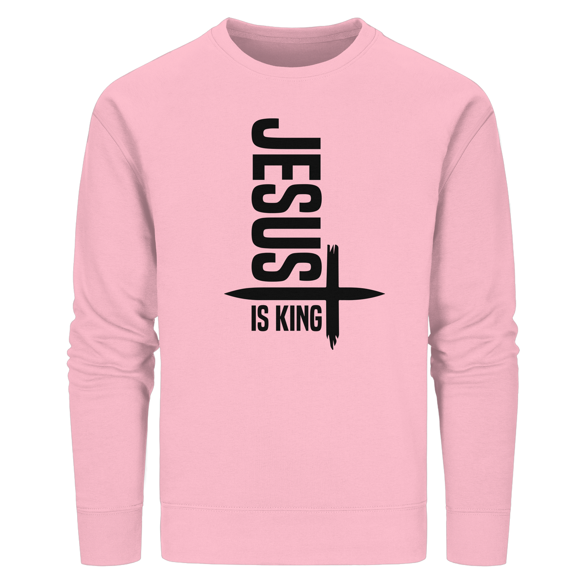 Jesus is King | Ein Statement des Glaubens - Organic Basic Unisex Sweatshirt