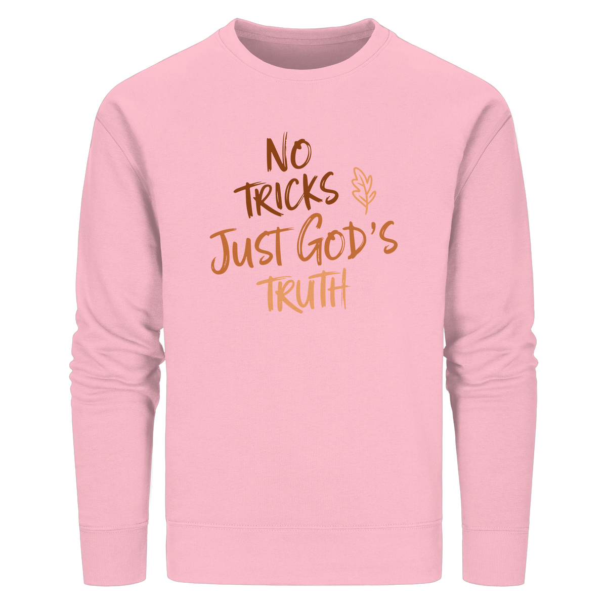 No Tricks – Just God’s Truth | Christliche Kleidung & Geschenke im Retro-Design für Herbst & Halloween - Organic Basic Unisex Sweatshirt - GfoitMa