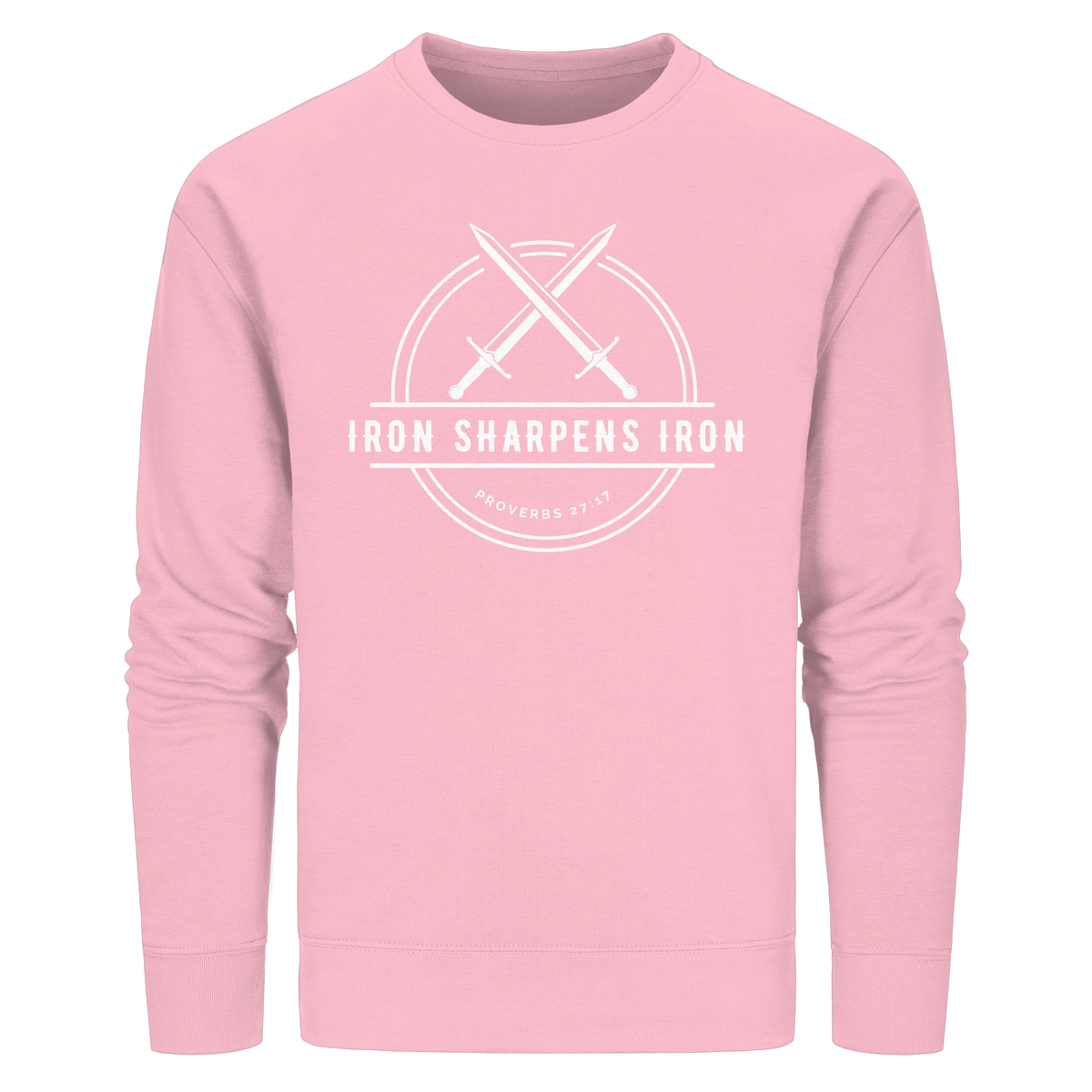 Eisen schärft Eisen - Inspiriert von Sprüche 27:17 - Organic Basic Unisex Sweatshirt - GfoitMa