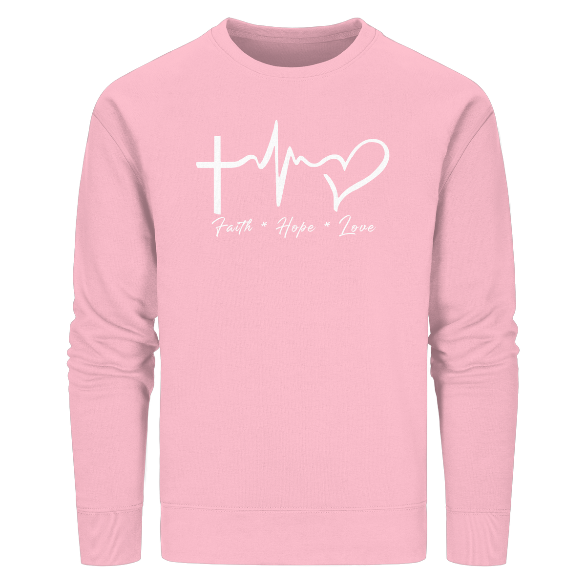 Faith * Hope * Love - Organic Basic Unisex Sweatshirt