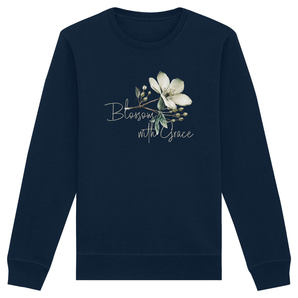 Blossom with Grace - Organic Basic Unisex Sweatshirt