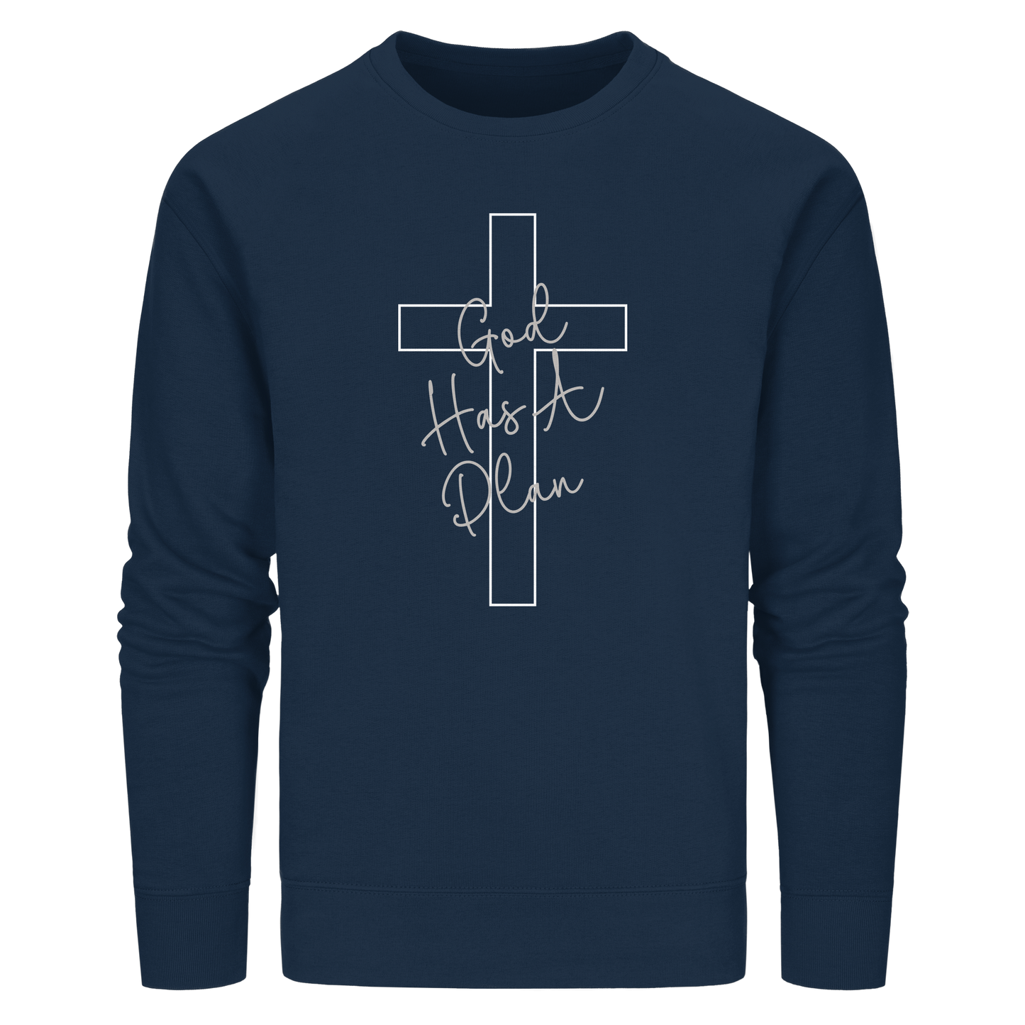 Jeremiah 29:11 – God Has a Plan | Christliches Design - Organic Basic Unisex Sweatshirt