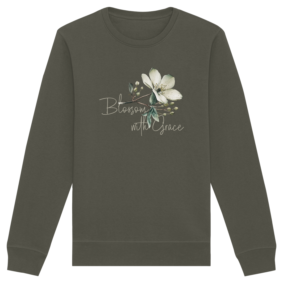 Blossom with Grace - Organic Basic Unisex Sweatshirt