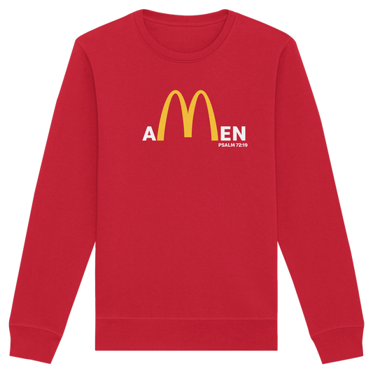 Amen Psalm 72,19 – Christliches Statement Design | Gott sei gepriesen in Ewigkeit - Organic Basic Unisex Sweatshirt