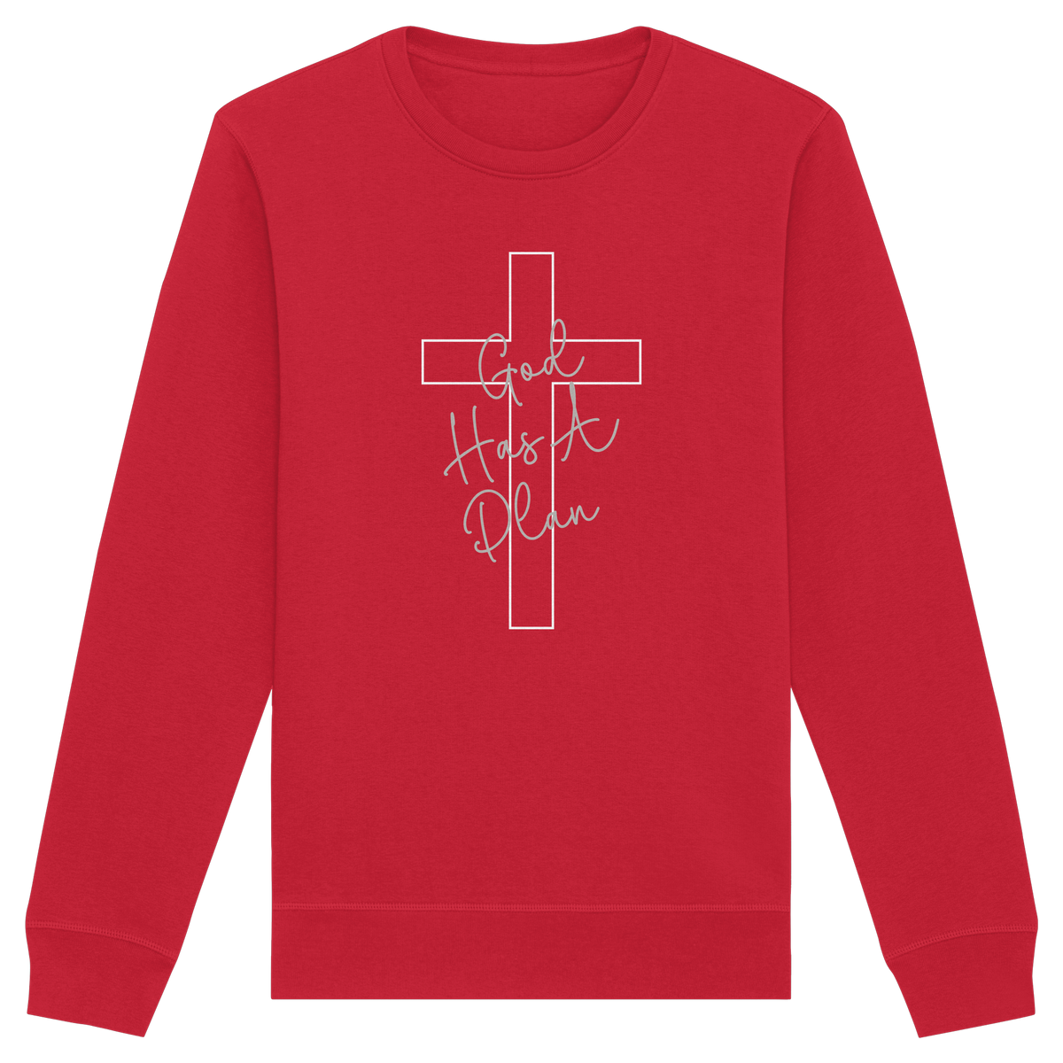 Jeremiah 29:11 – God Has a Plan | Christliches Design - Organic Basic Unisex Sweatshirt