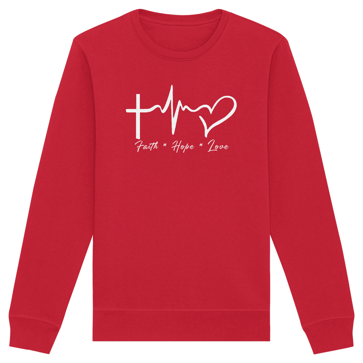 Faith * Hope * Love - Organic Basic Unisex Sweatshirt