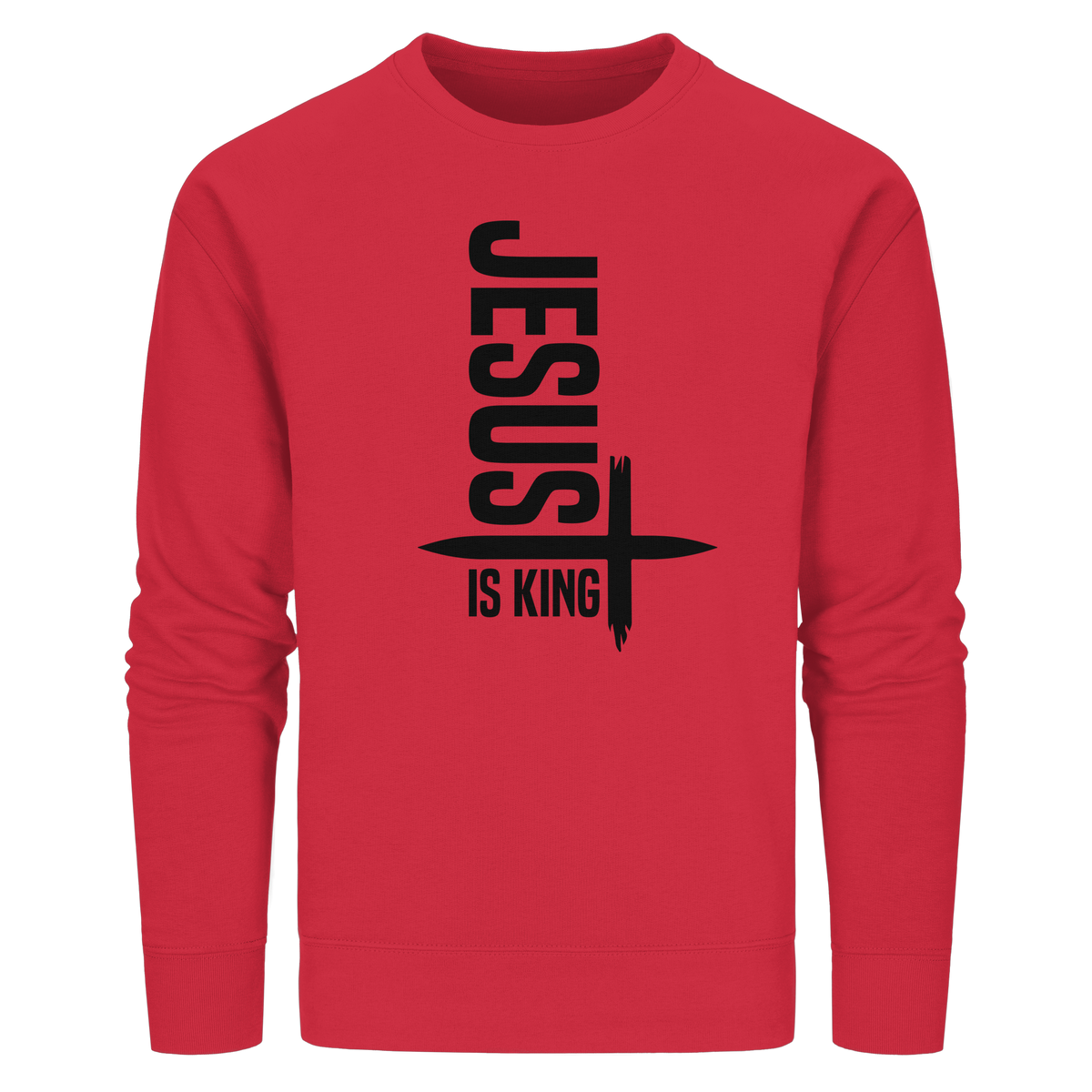 Jesus is King | Ein Statement des Glaubens - Organic Basic Unisex Sweatshirt