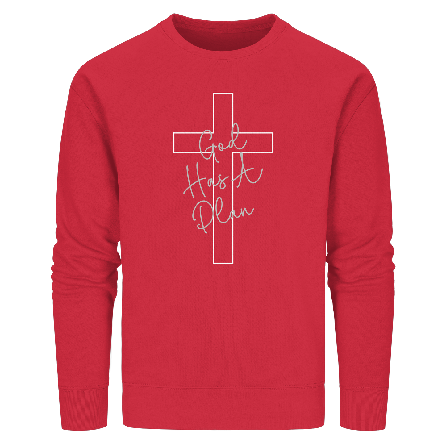 Jeremiah 29:11 – God Has a Plan | Christliches Design - Organic Basic Unisex Sweatshirt