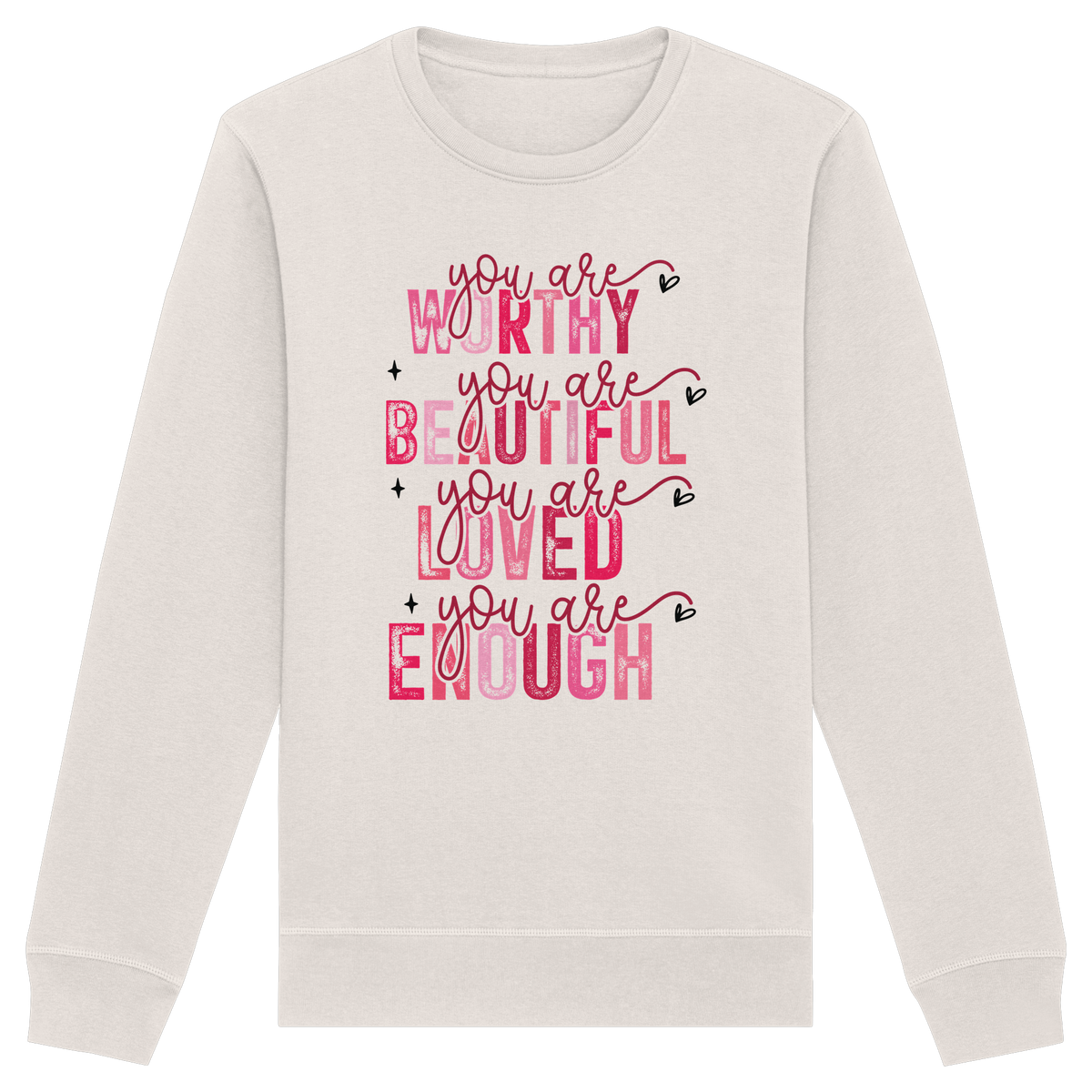 Du bist wertvoll – Eine Erinnerung an die Wahrheit - Organic Basic Unisex Sweatshirt