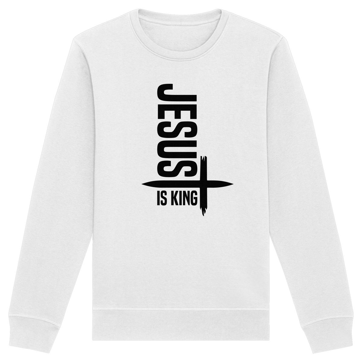 Jesus is King | Ein Statement des Glaubens - Organic Basic Unisex Sweatshirt