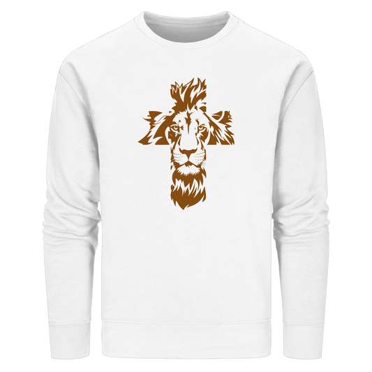 Im Zeichen des Löwen – Fest verwurzelt im Glauben | Christliche Kleidung - Organic Basic Unisex Sweatshirt - GfoitMa