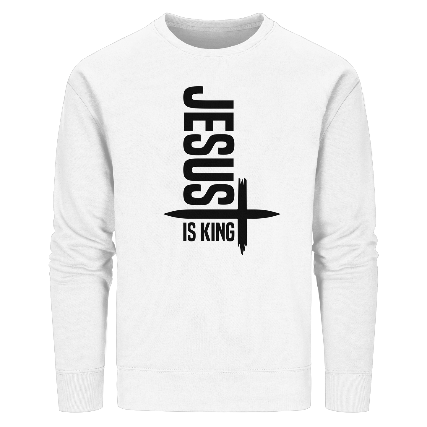 Jesus is King | Ein Statement des Glaubens - Organic Basic Unisex Sweatshirt