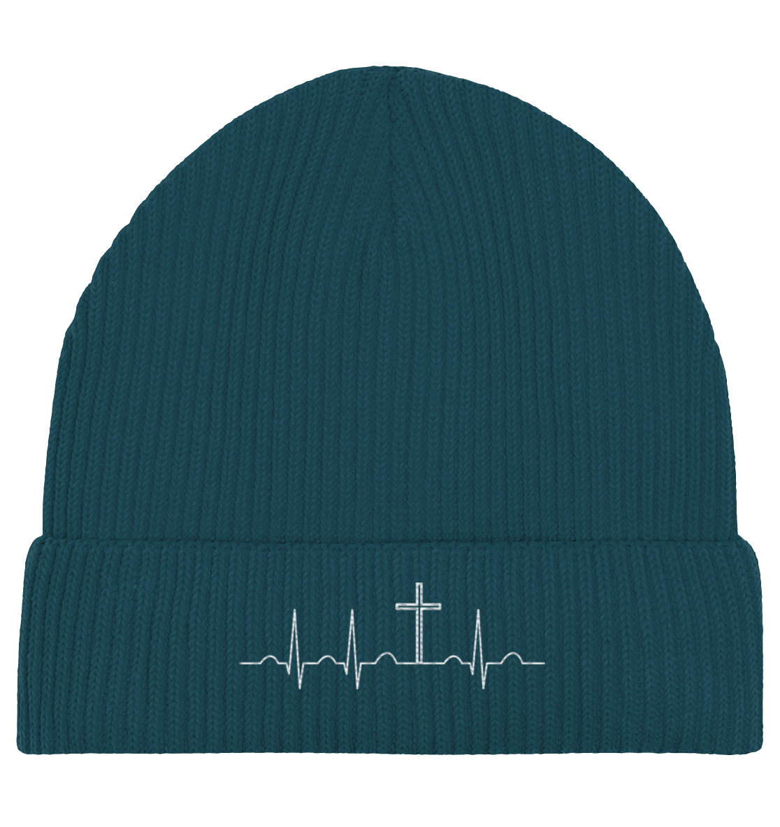 Mein Herz schlägt für Jesus - Organic Fisherman Beanie