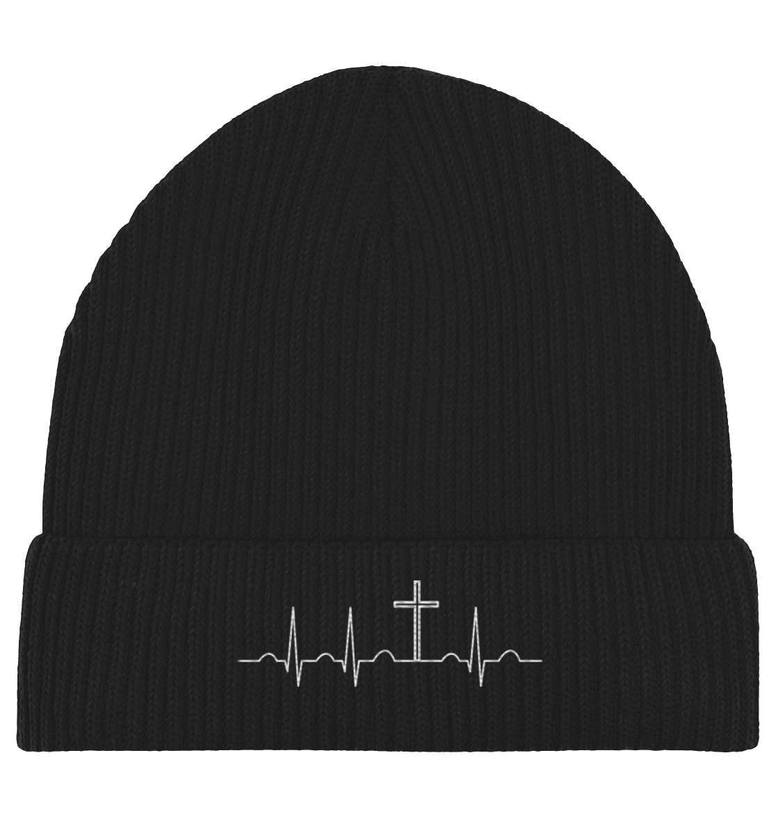 Mein Herz schlägt für Jesus - Organic Fisherman Beanie