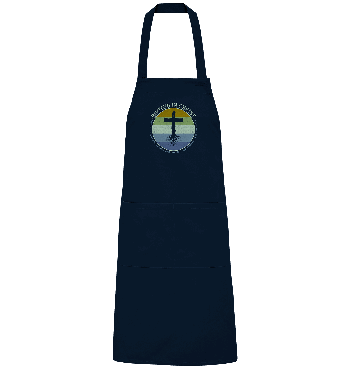 Verwurzelt in Christus | Christliche Kleidung - Organic Grillschürze