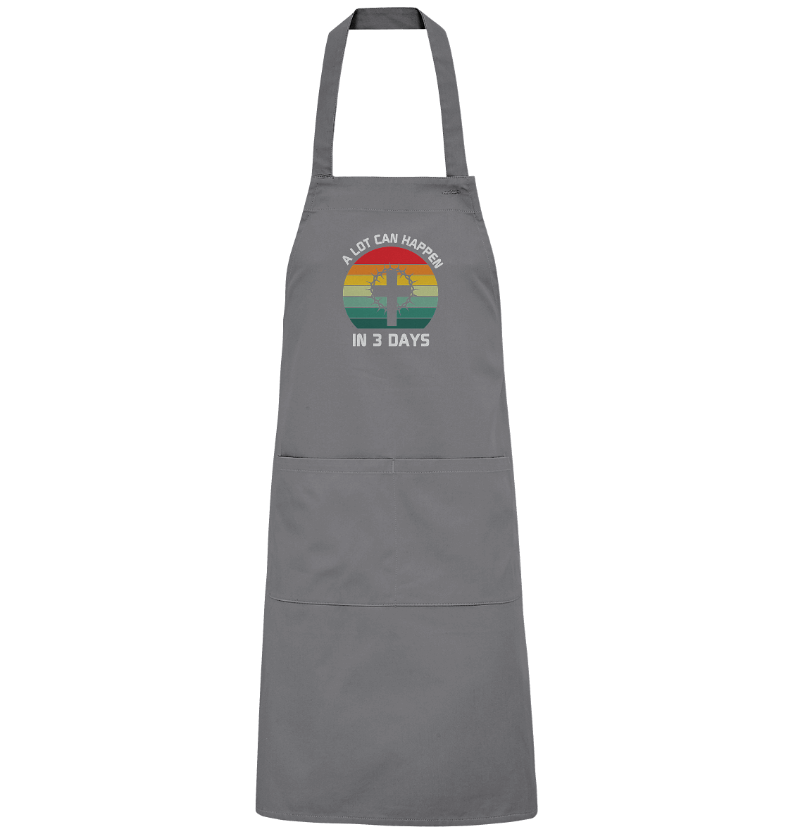 Drei Tage, die alles verändert haben - Organic Grillschürze - GfoitMa - Dark Grey (Solid) / One Size