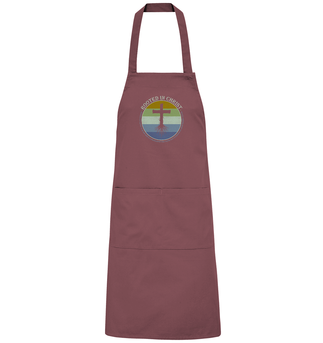 Verwurzelt in Christus | Christliche Kleidung - Organic Grillschürze